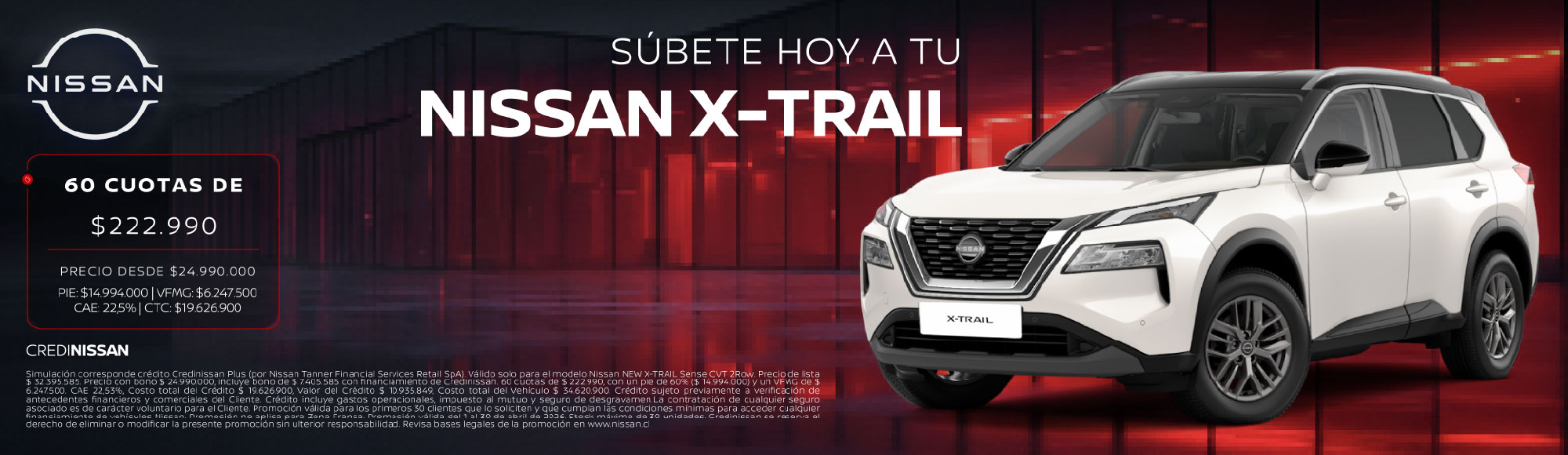 Nissan Xtrail Abril 2026